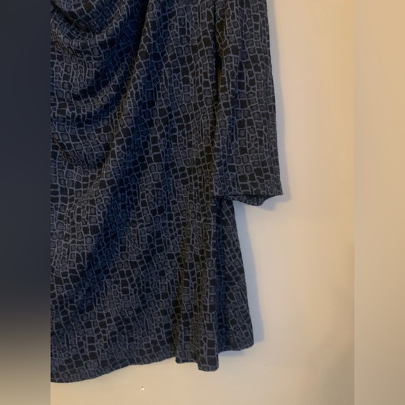 Cut Loose patterned Tunic Top blouse mature 3/4 sleeves - Picture 3 of 6